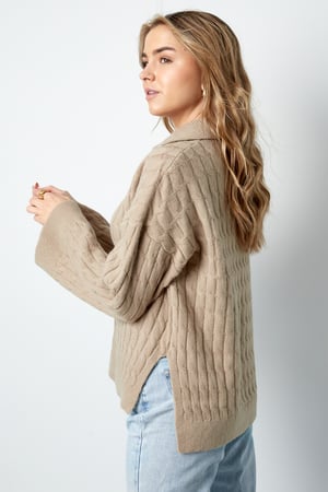 Comodo maglione lavorato a trecce h5 Immagine5